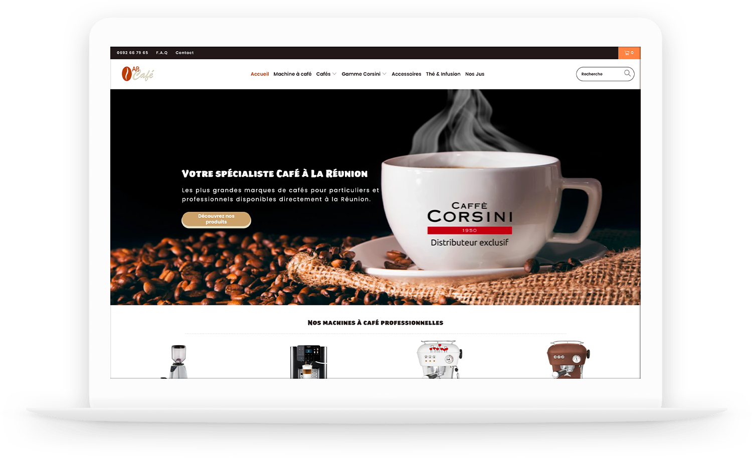 Site Shopify : AB Café