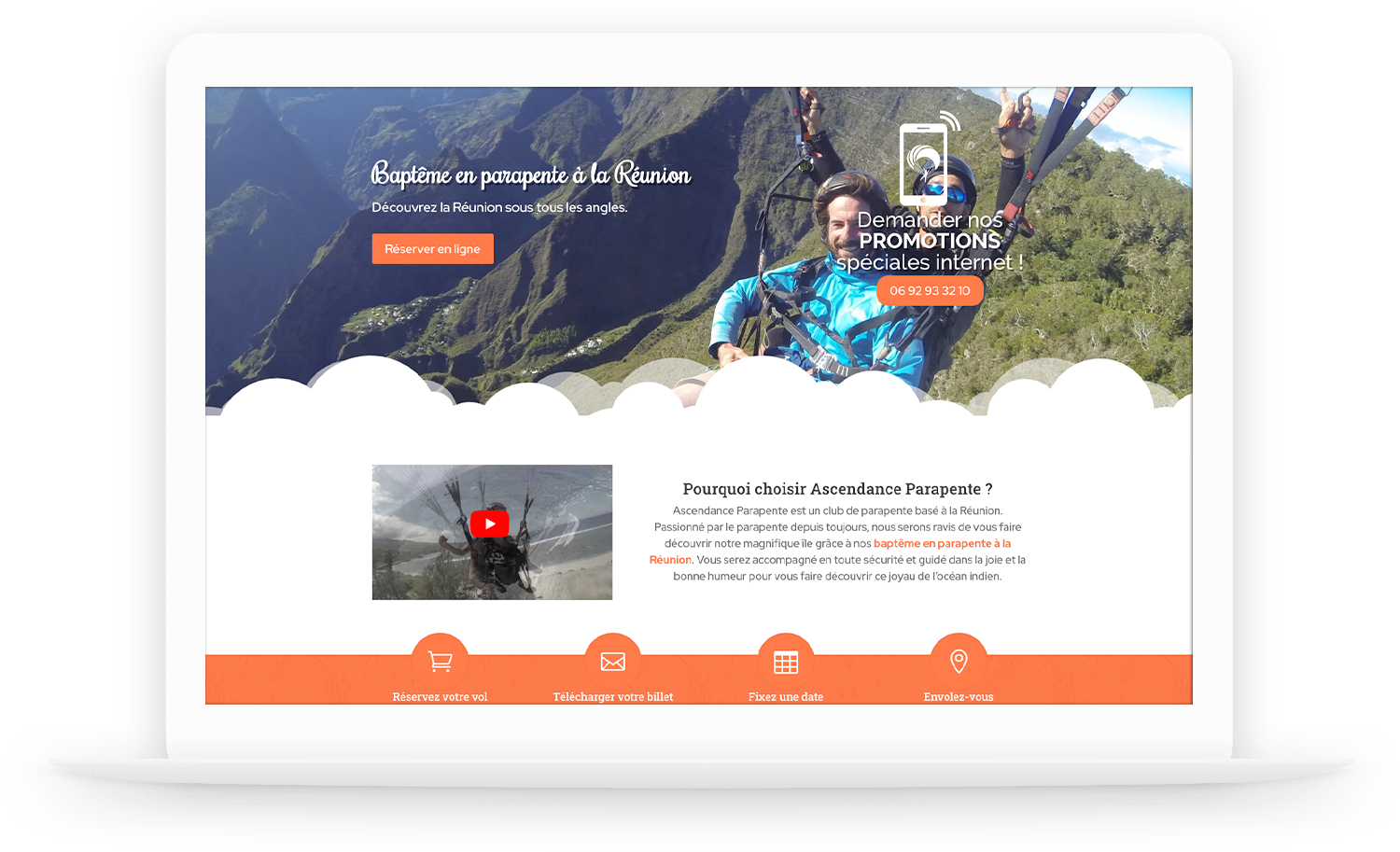 Site WordPress : Ascendance Parapente