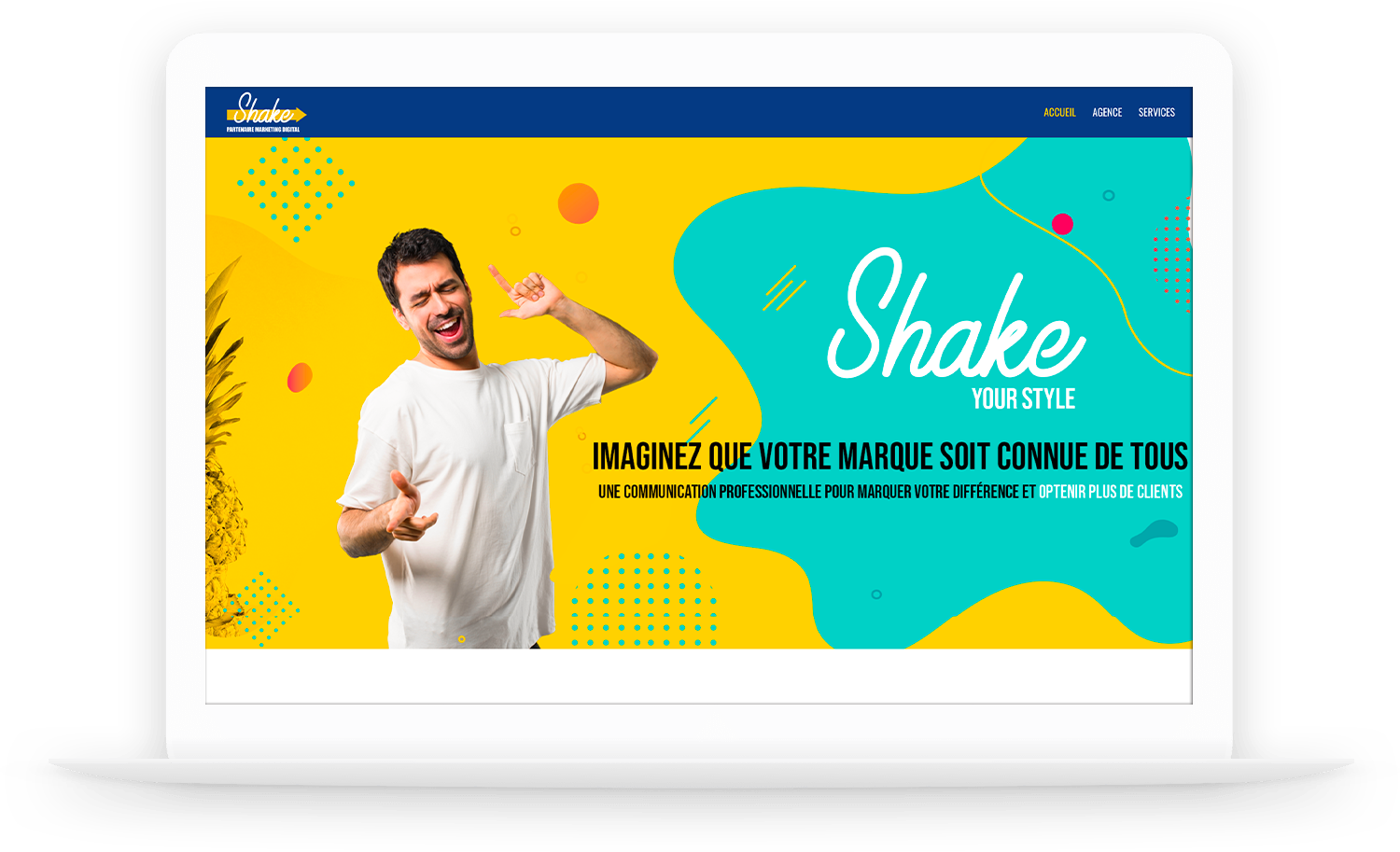 Site WordPress : Shake Partenaire Digital