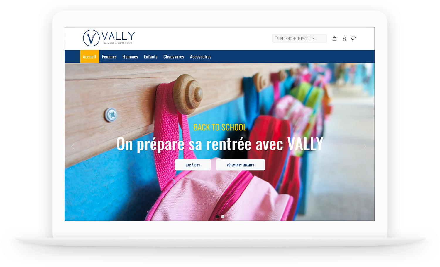 Site Shopify : Vallymode.re
