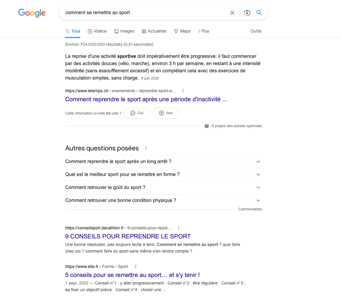 se placer en première position Google