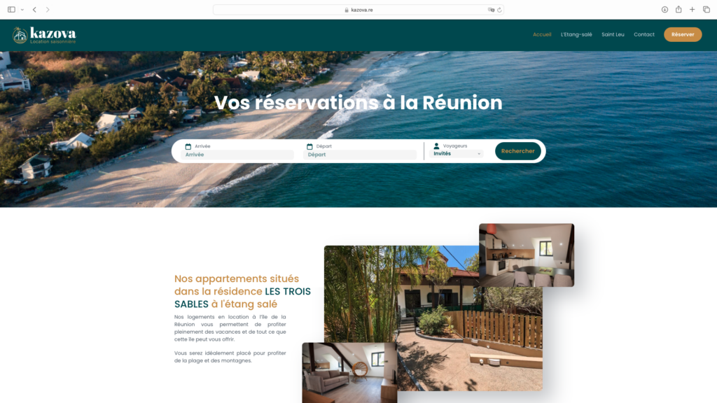 Site de réservation pour faire connaître son gite a la réunion
