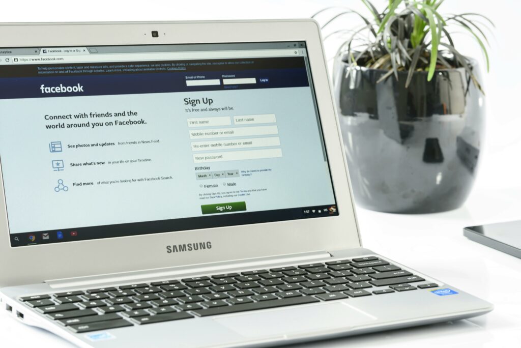 a laptop with a screen on