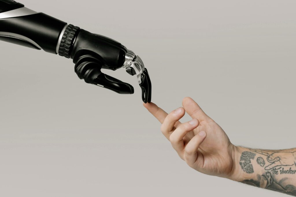 a hand holding a finger