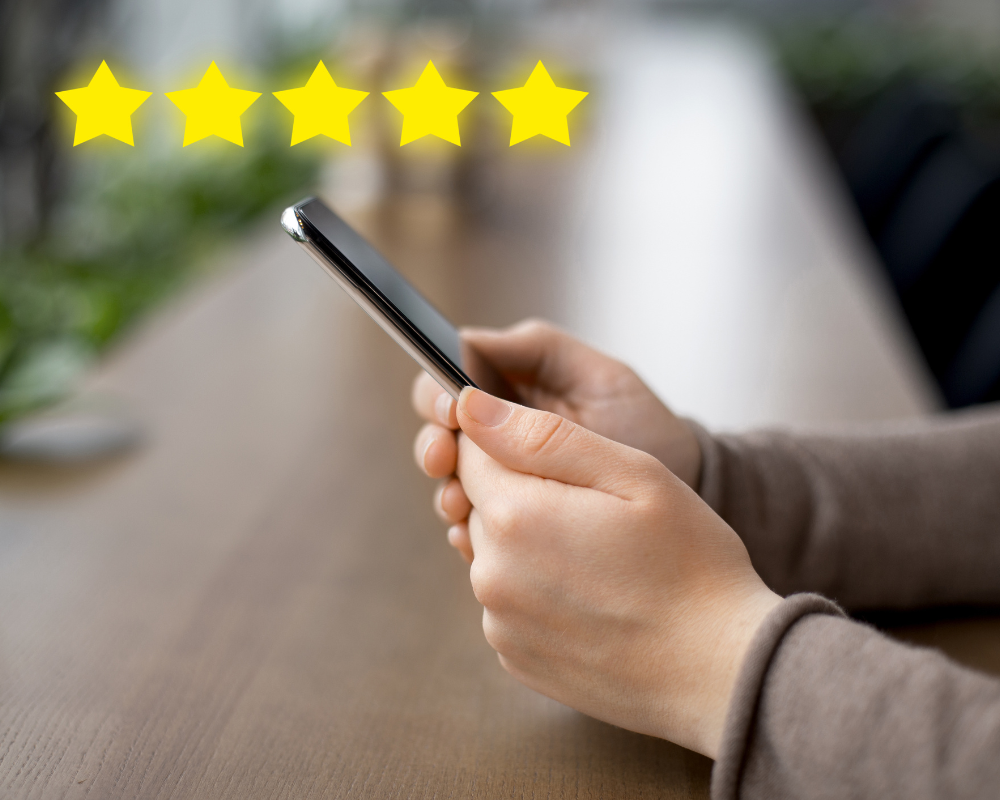 a person holding a cell phone